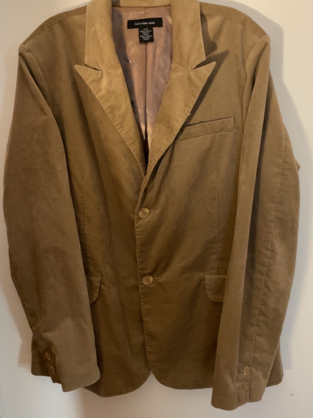 Calvin Klein Jeans Men's Tan Sport Coat